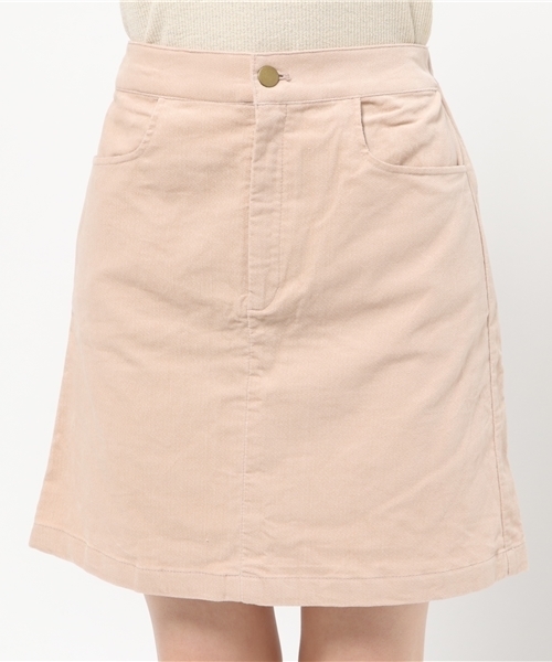 mystic（ミスティック）の「別珍台形スカート（スカート・レディース・ピンクベージュ/ネイビー/グレー・1/2）」の7枚目の写真