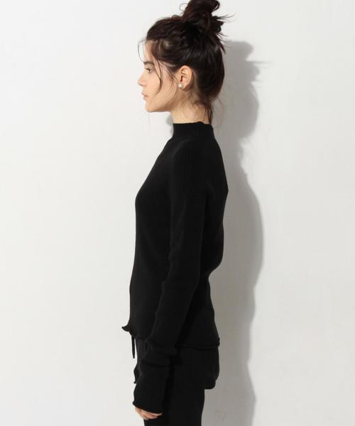 【THE NEWHOUSE】 黒 ハイネック リブニット UNITED ARROWS（ユナイテッドアローズ）の「＜THE NEW HOUSE（ザ