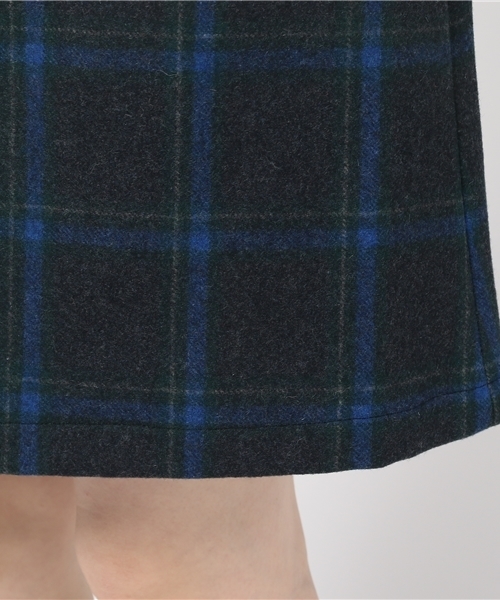 archives（アルシーヴ）の「チェックウールジャンパースカート（ジャンパースカート・レディース・カーキ/グレー/ネイビー・MEDIUM）」の5枚目の写真