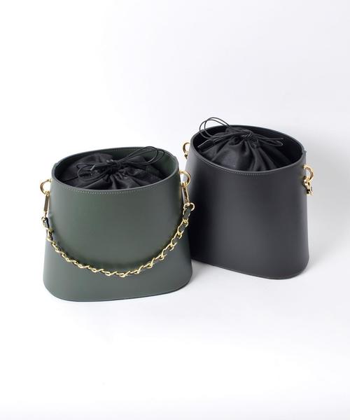 MARCO BIANCHINI(マルコビアンチーニ)の「MARCO BIANCHINI:チェーンバッグ◇(ショルダーバッグ・レディース・グリーン/ブラック/ライトピンク/ホワイト・ONE SIZE)」の7枚目の写真