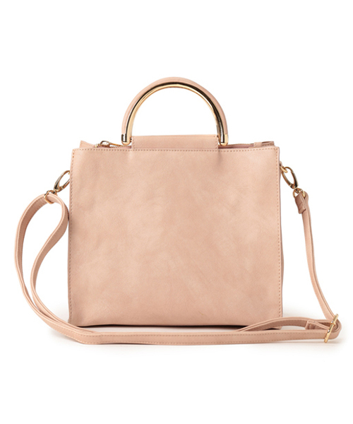 PAPILLONNER(パピヨネ)の「ミニショルダートート(ショルダーバッグ・レディース・ピンク/キャメル/ネイビー・FREE)」の12枚目の写真