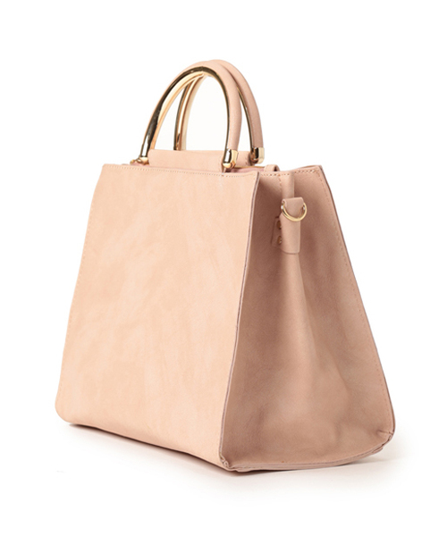 PAPILLONNER(パピヨネ)の「ミニショルダートート(ショルダーバッグ・レディース・ピンク/キャメル/ネイビー・FREE)」の14枚目の写真