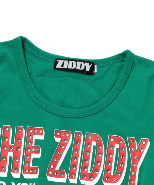 ZIDDY（ジディ）の「ZIDDY/天竺Aライン長袖Tシャツ（Tシャツ/カットソー・キッズ・グリーン/オフホワイト・160/130/150/140）」の4枚目の写真