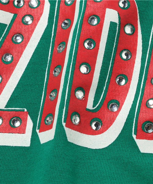 ZIDDY（ジディ）の「ZIDDY/天竺Aライン長袖Tシャツ（Tシャツ/カットソー・キッズ・グリーン/オフホワイト・160/130/150/140）」の6枚目の写真