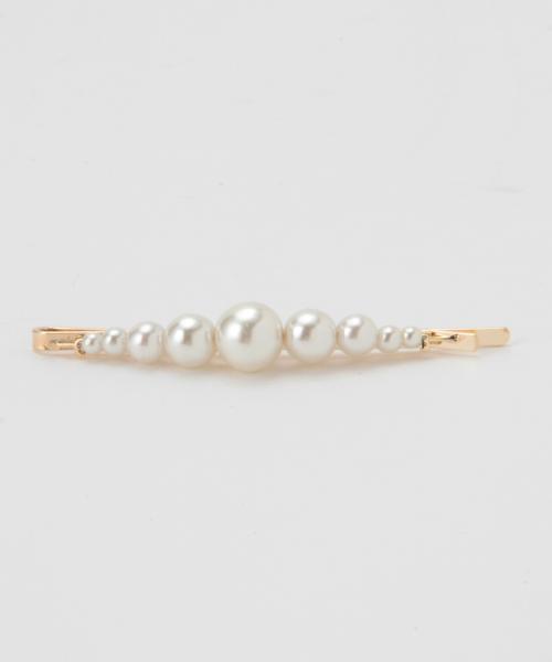 BEAMS BOY（ビームスボーイ）の「BEAMS BOY / パール セットヘアピン（その他ヘアアクセサリー・レディース・ホワイト・ONE SIZE）」の4枚目の写真