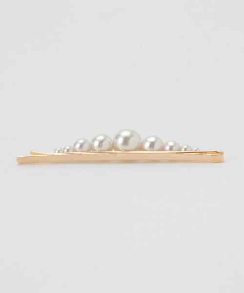 BEAMS BOY（ビームスボーイ）の「BEAMS BOY / パール セットヘアピン（その他ヘアアクセサリー・レディース・ホワイト・ONE SIZE）」の5枚目の写真