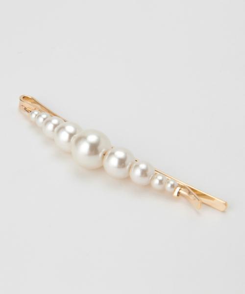 BEAMS BOY（ビームスボーイ）の「BEAMS BOY / パール セットヘアピン（その他ヘアアクセサリー・レディース・ホワイト・ONE SIZE）」の6枚目の写真