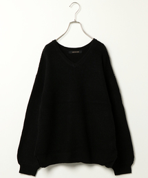 VENCEEXCHANGE | ピンクリボン 2WAY畦ニットプルオーバー(ニット/セーター)