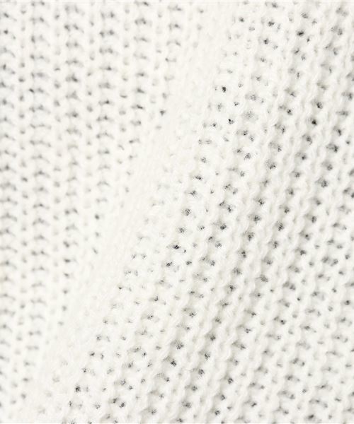 VENCEEXCHANGE(ヴァンスエクスチェンジ)の「ピンクリボン 2WAY畦ニットプルオーバー(ニット/セーター・レディース・ワインレッド/オフホワイト/ブラック/グレー/パープル・MEDIUM)」の6枚目の写真