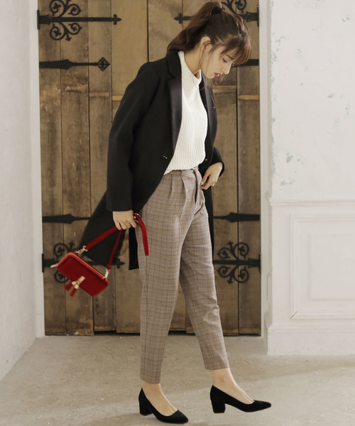 Ingni イング の ベルト付テーパードパンツ レディース 17aw その他パンツ Wear