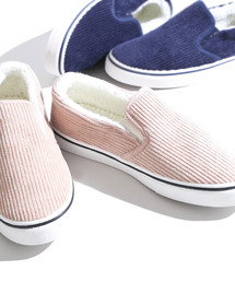 WEGO/コーデュロイボアスリッポン