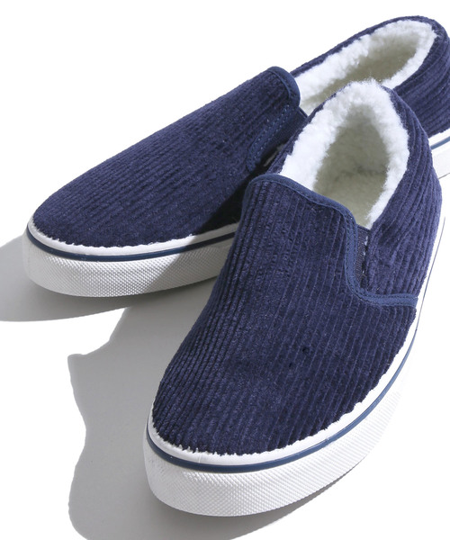 WEGO(ウィゴー)の「WEGO/コーデュロイボアスリッポン(スリッポン・レディース・ブラック/グレー/ネイビー/ベージュ・LARGE/MEDIUM)」の12枚目の写真