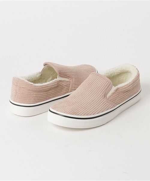 WEGO(ウィゴー)の「WEGO/コーデュロイボアスリッポン(スリッポン・レディース・ブラック/グレー/ネイビー/ベージュ・LARGE/MEDIUM)」の8枚目の写真