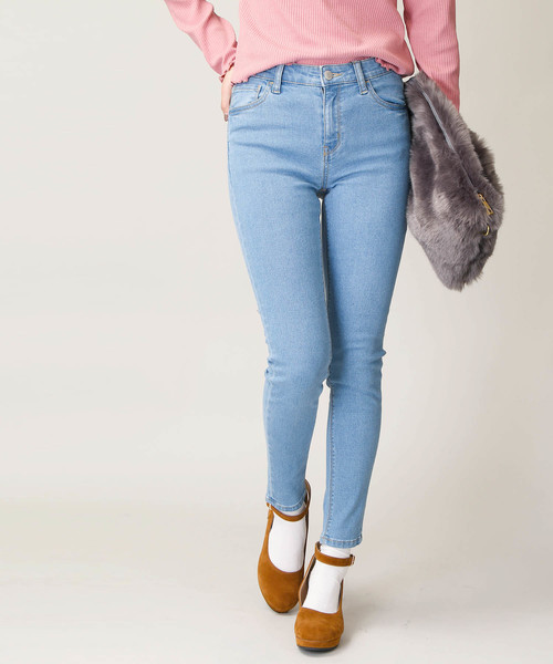 WEGO(ウィゴー)の「WEGO/ハイウエストスーパーフィットスキニーデニムパンツ(デニムパンツ・レディース・インディゴブルー/ライトインディゴブルー/ダークインディゴブルー・SMALL/MEDIUM/LARGE)」の11枚目の写真