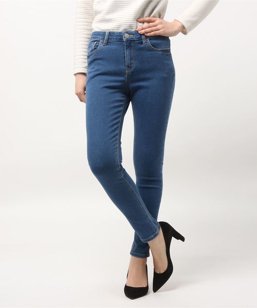 WEGO(ウィゴー)の「WEGO/ハイウエストスーパーフィットスキニーデニムパンツ(デニムパンツ・レディース・インディゴブルー/ライトインディゴブルー/ダークインディゴブルー・SMALL/MEDIUM/LARGE)」の13枚目の写真