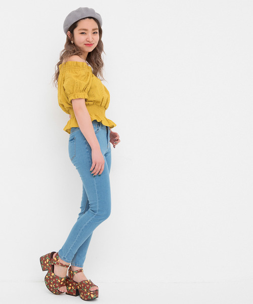 WEGO(ウィゴー)の「WEGO/ハイウエストスーパーフィットスキニーデニムパンツ(デニムパンツ・レディース・インディゴブルー/ライトインディゴブルー/ダークインディゴブルー・SMALL/MEDIUM/LARGE)」の19枚目の写真