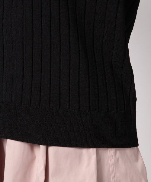 BLISS POINT(ブリスポイント)の「【UVカット】レーヨンブレンドリブクルーニット/779749(ニット/セーター・レディース・シルバー/ブラック/ホワイト/グリーン/イエロー・MEDIUM/LARGE)」の17枚目の写真