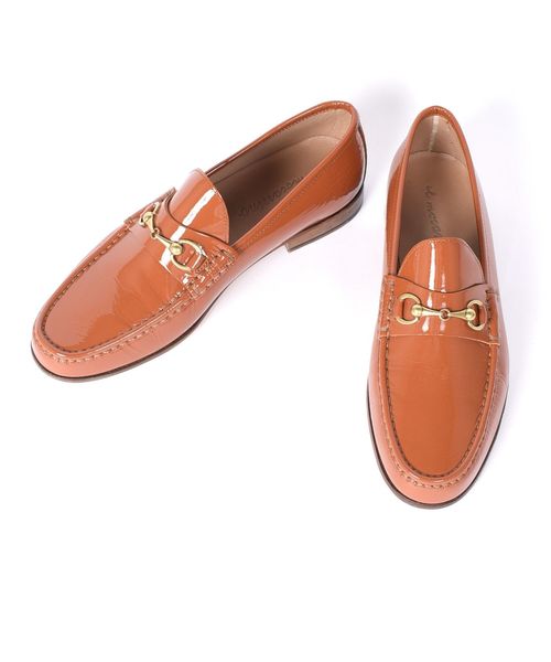 SHIPS（シップス）の「IL MOCASSINO: パテントレザー ビット モカシン ローファー□（ローファー・メンズ・キャメル/ネイビー・40/41/42/43/39）」の2枚目の写真