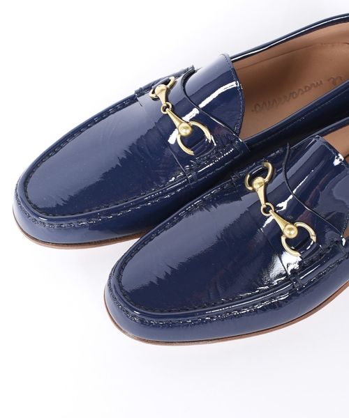 SHIPS（シップス）の「IL MOCASSINO: パテントレザー ビット モカシン ローファー□（ローファー・メンズ・キャメル/ネイビー・40/41/42/43/39）」の5枚目の写真