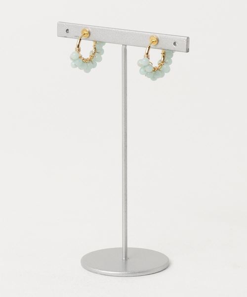 TONE SELECT GOODS（トーンセレクトグッズ）の「【marinaJEWELRY】Amazonite pave earring（イヤリング・レディース・ブルー・FREE）」の2枚目の写真