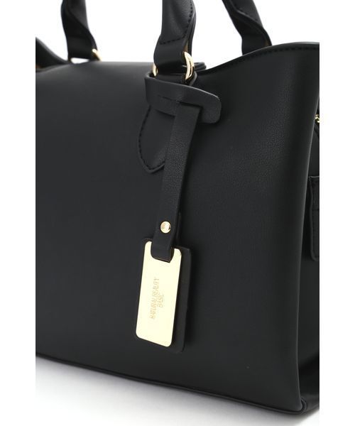 NATURAL BEAUTY BASIC（ナチュラルビューティーベーシック）の「【雑誌掲載】サイドアップショルダーバッグ（ショルダーバッグ・レディース・ブラック/ベージュ/イエロー系その他・ﾌﾘ-）」の13枚目の写真