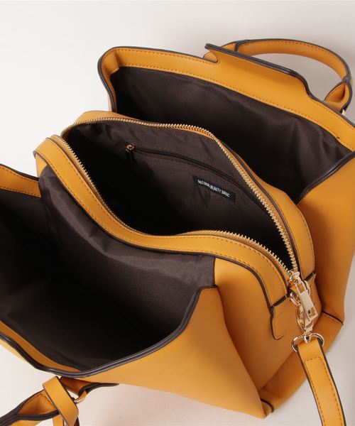 NATURAL BEAUTY BASIC（ナチュラルビューティーベーシック）の「【雑誌掲載】サイドアップショルダーバッグ（ショルダーバッグ・レディース・ブラック/ベージュ/イエロー系その他・ﾌﾘ-）」の6枚目の写真