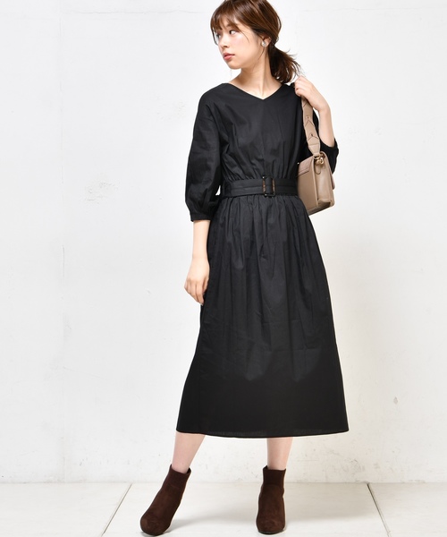 natural couture（ナチュラルクチュール）の「前後2WAYレディワンピース（ワンピース・レディース・ブラック/ブラウン/マスタード/その他1/その他2/ピンク系その他・FREE）」の14枚目の写真