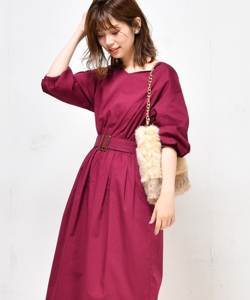 natural couture（ナチュラルクチュール）の「前後2WAYレディワンピース（ワンピース・レディース・ブラック/ブラウン/マスタード/その他1/その他2/ピンク系その他・FREE）」の16枚目の写真