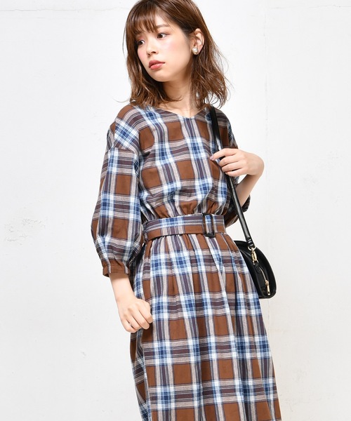 natural couture（ナチュラルクチュール）の「前後2WAYレディワンピース（ワンピース・レディース・ブラック/ブラウン/マスタード/その他1/その他2/ピンク系その他・FREE）」の18枚目の写真