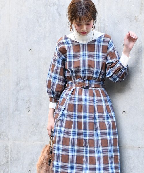 natural couture（ナチュラルクチュール）の「前後2WAYレディワンピース（ワンピース・レディース・ブラック/ブラウン/マスタード/その他1/その他2/ピンク系その他・FREE）」の8枚目の写真