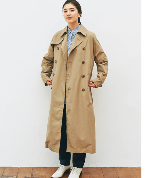 avecmoi（アヴェクモワ）の「アヴェクモワ　トレンチコート（トレンチコート・レディース・ベージュ・SMALL/MEDIUM/LARGE/X-LARGE/NM）」の3枚目の写真