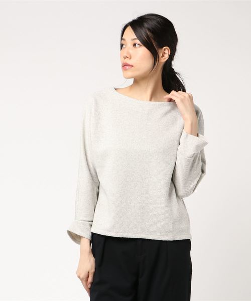 RIVE DROITE(リヴドロワ)の「ミニリング起毛カットソー(Tシャツ/カットソー・レディース・ブラック/オフホワイト・FREE)」の5枚目の写真