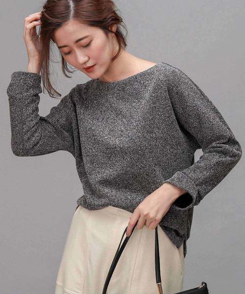 RIVE DROITE(リヴドロワ)の「ミニリング起毛カットソー(Tシャツ/カットソー・レディース・ブラック/オフホワイト・FREE)」の12枚目の写真