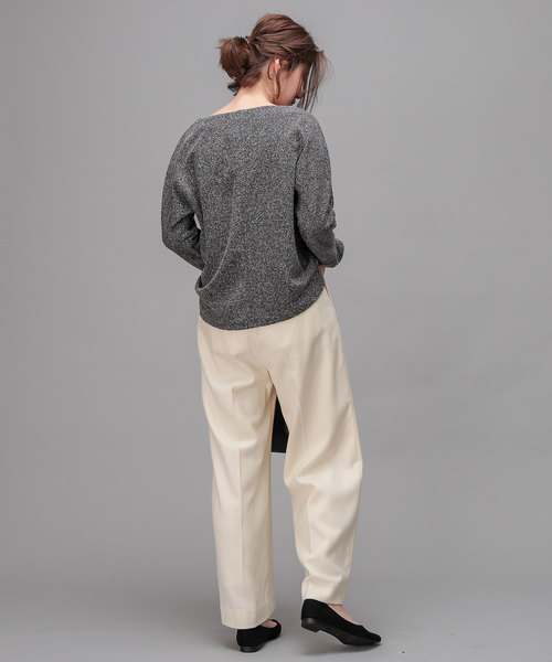 RIVE DROITE(リヴドロワ)の「ミニリング起毛カットソー(Tシャツ/カットソー・レディース・ブラック/オフホワイト・FREE)」の15枚目の写真