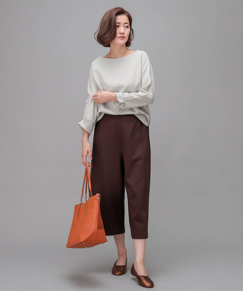 RIVE DROITE(リヴドロワ)の「ミニリング起毛カットソー(Tシャツ/カットソー・レディース・ブラック/オフホワイト・FREE)」の14枚目の写真