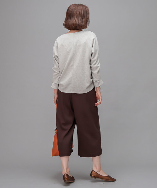 RIVE DROITE(リヴドロワ)の「ミニリング起毛カットソー(Tシャツ/カットソー・レディース・ブラック/オフホワイト・FREE)」の18枚目の写真