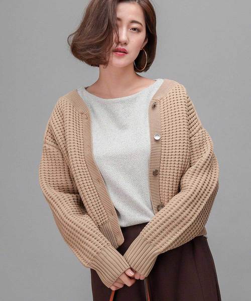 RIVE DROITE(リヴドロワ)の「ミニリング起毛カットソー(Tシャツ/カットソー・レディース・ブラック/オフホワイト・FREE)」の16枚目の写真