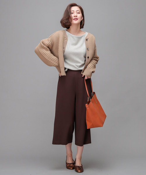 RIVE DROITE(リヴドロワ)の「ミニリング起毛カットソー(Tシャツ/カットソー・レディース・ブラック/オフホワイト・FREE)」の8枚目の写真