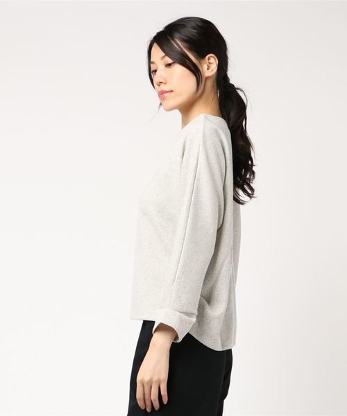 RIVE DROITE(リヴドロワ)の「ミニリング起毛カットソー(Tシャツ/カットソー・レディース・ブラック/オフホワイト・FREE)」の3枚目の写真