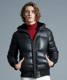 グローブラムレザーダウンジャケット