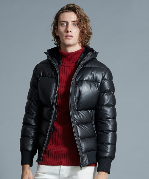 5351 POUR LES HOMMES（ゴーサンゴーイチプールオム）の「グローブラムレザーダウンジャケット（ブルゾン・メンズ・ブラック・44/46/48）」の3枚目の写真