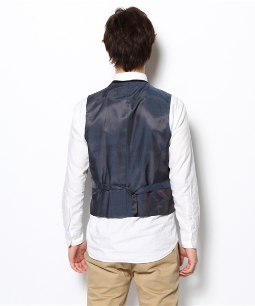 green label relaxing（グリーンレーベルリラクシング）の「□CORD ベスト（ベスト・メンズ・ワインレッド/オリーブ/ネイビー・SMALL/MEDIUM/LARGE）」の6枚目の写真