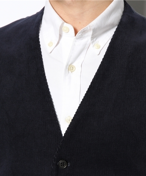 green label relaxing（グリーンレーベルリラクシング）の「□CORD ベスト（ベスト・メンズ・ワインレッド/オリーブ/ネイビー・SMALL/MEDIUM/LARGE）」の8枚目の写真