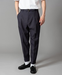 MR.OLIVE | RETORO POLYESTER TWILL / BELTED WIDE TAPERED PANTS(スラックス)