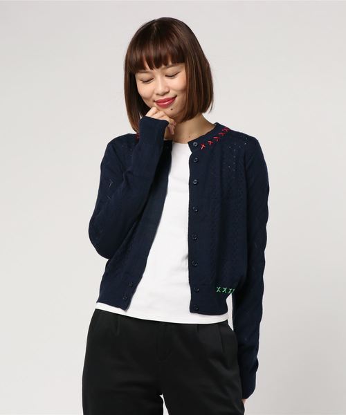CARVEN（カルヴェン）の「MELINO WITH CROSS STITCHED 8415CA008 