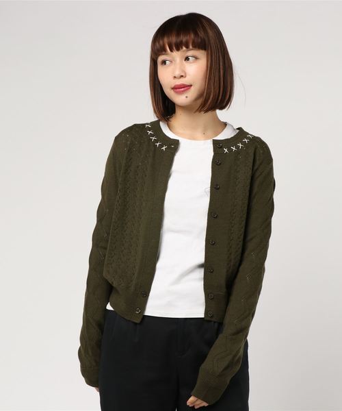 CARVEN（カルヴェン）の「MELINO WITH CROSS STITCHED 8415CA008 
