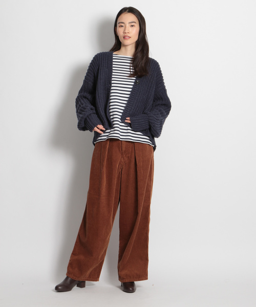 niko and...（ニコアンド）の「ローゲージ抜き襟カーディガン（カーディガン/ボレロ・レディース・ライトブルー/ネイビー/オフホワイト・MEDIUM/LARGE）」の7枚目の写真