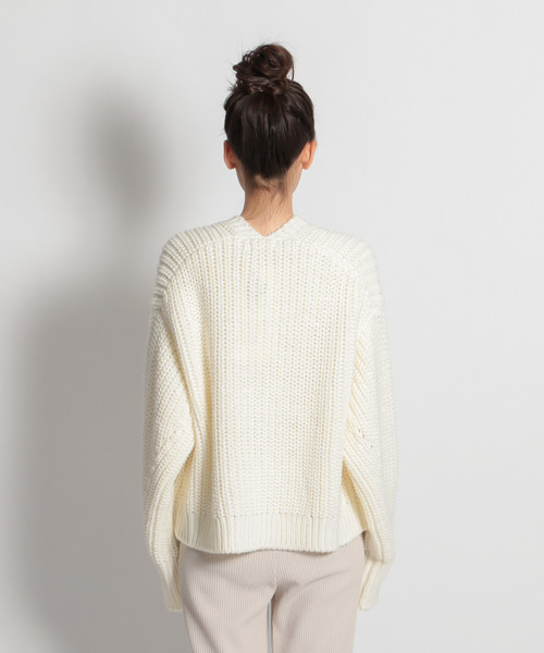 niko and...（ニコアンド）の「ローゲージ抜き襟カーディガン（カーディガン/ボレロ・レディース・ライトブルー/ネイビー/オフホワイト・MEDIUM/LARGE）」の10枚目の写真