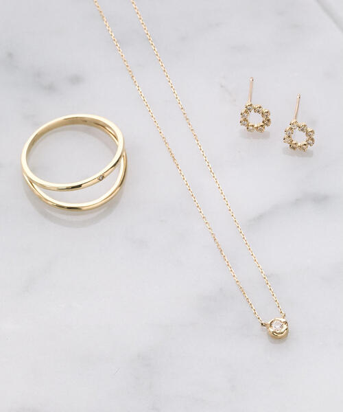 グリーンレーベルリラクシングChainon ダイヤK10メルトフレームネックレス green label relaxing（グリーンレーベルリラクシング）の