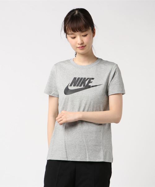 NIKE（ナイキ）の「ナイキ NIKE ウィメンズ エッセンシャル アイコン フューチュラ L/S Tシャツ BV6170（Tシャツ/カットソー・レディース・ホワイト/ブラック/サックスブルー/グレー/ピンク・S/M/L/XL）」の4枚目の写真